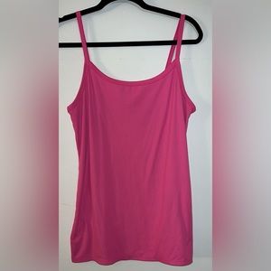 No Boundaries Pink Ribbed Tank-Top, Size: XL (15-17)